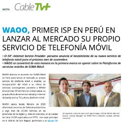 SUMA móvil - Noticia: WAOO, primer ISP en Perú en lanzar al mercado su propio servicio de telefonía móvil